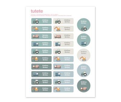 25 tiquettes pour Vtements Trucks