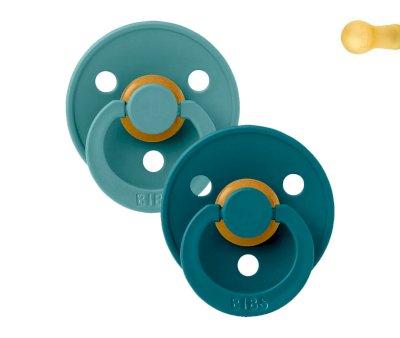 2 Chupetes BIBS Colour Round Island Sea/Forest Lake