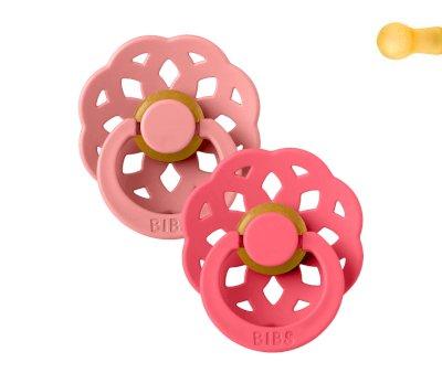 2 Chupetes BIBS Boheme Dusty Pink/Coral