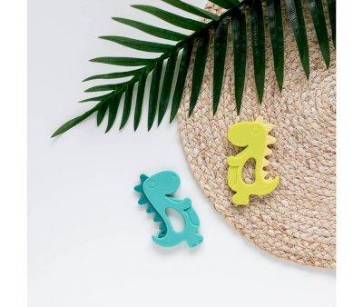 Dentarello Silicone Dinosauro Giallo