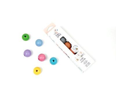 6 Craies de Cire Circulaires Macaron Colour