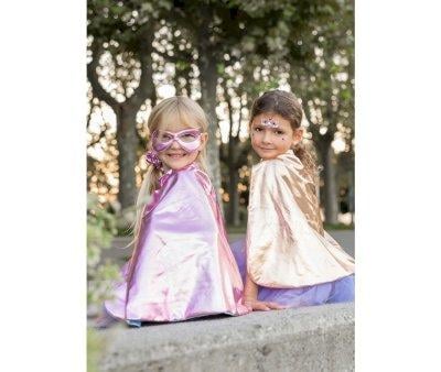 Tutu, Cape and Mask Super-Duper Metallic Pink/Light Blue 4-6 years