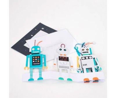 Tarjeta de Cumpleaos Robots