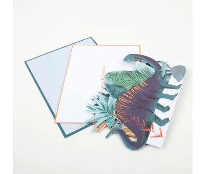 Carto de Aniversrio Dinossauro