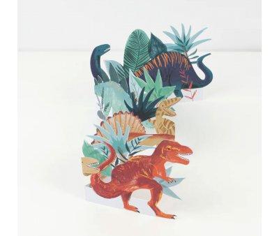 Carto de Aniversrio Dinossauro