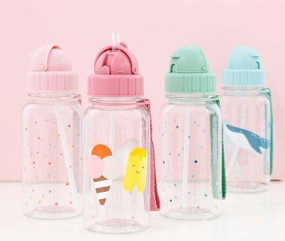 Botella Plstico Dots Sage Personalizable