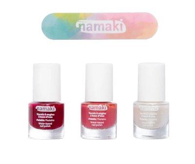 Pack 3 Water-Based Nail Polishes Fruit Sorbet + Nail File