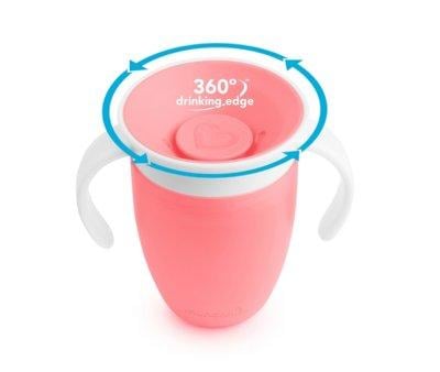 Mug Anti-renversement avec poignes Miracle 360 Rose Pastel 200 ml
