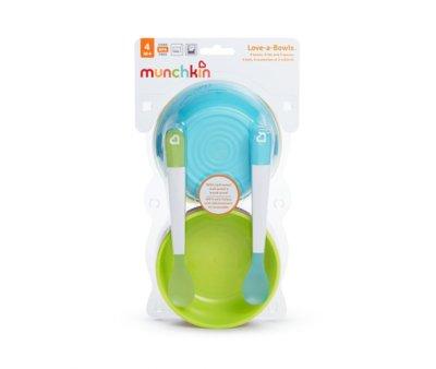 Pack 4 Ciotole Pastel Love-a-Bowls? e 2 Cucchiaini