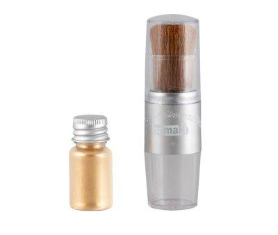 Brush & Shimmering Gold Powders