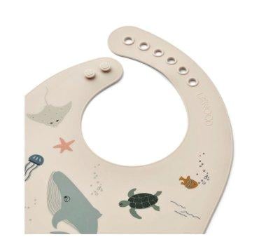2 Silicone Bibs Tilda Sea Creature/Sandy