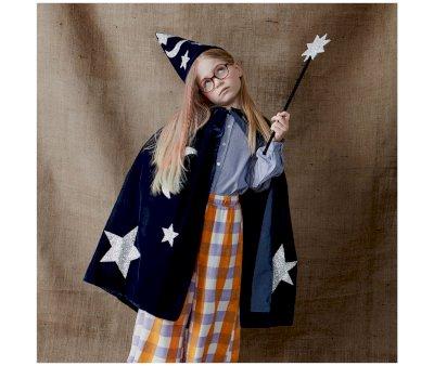 Costume Mago Velluto Blu 3-6 anni