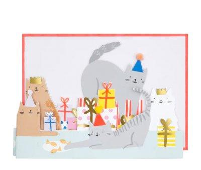 Tarjeta de Cumpleaos Cat