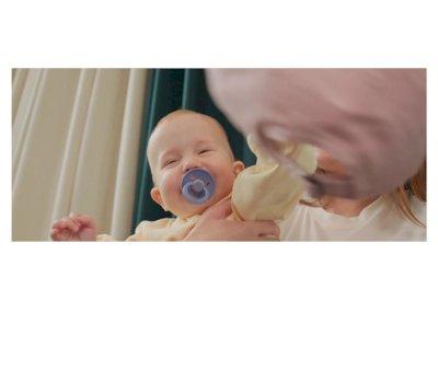 2 chupetas bibs Colour Round Bubblegum/Peri