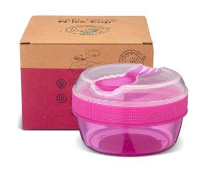 Lancheira roxa N'ice Cup com tampa de refrigerao