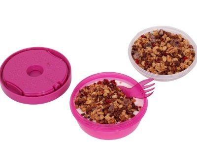 Lancheira roxa N'ice Cup com tampa de refrigerao