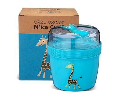 Lancheira Snack N?ice Cup L Girafe Turquoise
