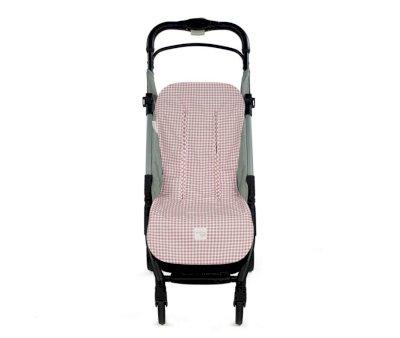 Stroller Cushion I Love Vichy Pink