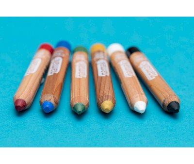 Kit de 6 Crayons de Maquillage Facial Couleurs Arc-en-ciel