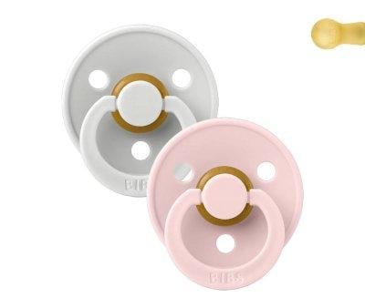 2 Chupetes BIBS Colour Round Haze/Blossom