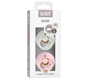2 Chupetes BIBS Colour Round Haze/Blossom