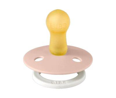 2 Succhietti BIBS Colour Round Notturni Blush Night/Vanilla Night