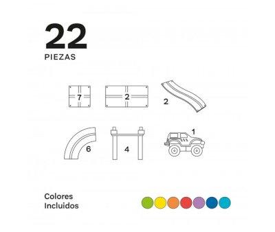 Imanix Pista da Corsa Speedway 22 pezzi