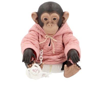 Lola The Reborn Chimpanzee with Pale Pink Sweatshirt