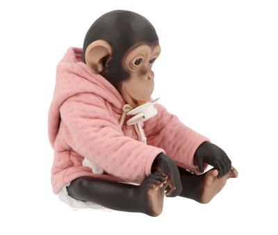 Lola The Reborn Chimpanzee with Pale Pink Sweatshirt