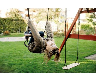 Trapeze with Gymnastic Rings "Black Line"