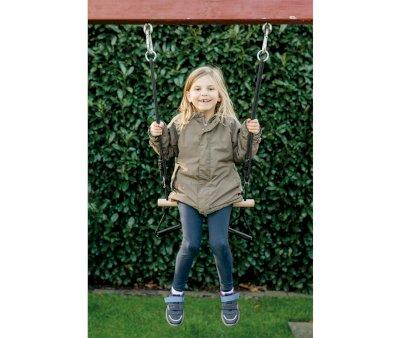 Trapeze with Gymnastic Rings "Black Line"