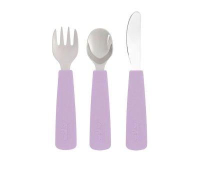 Set of 3 Feedie Cutlery Lilac