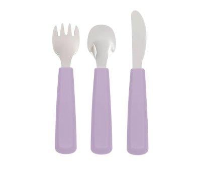 Set of 3 Feedie Cutlery Lilac