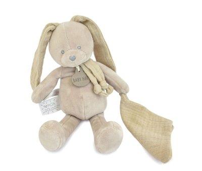 Peluche Lapin Mini Doudou Moka Personnalisable