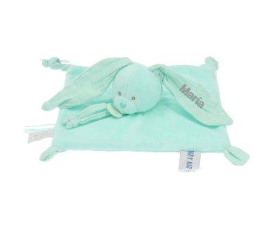 Doudou Rabbit Misty Mint Personnalisable
