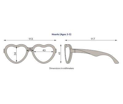 Gafas de Sol Flexibles Hearts (3-5aos) Sparkle Squad