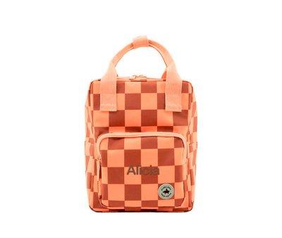 Mochila Infantil Blocks Pink Brown Personalizable