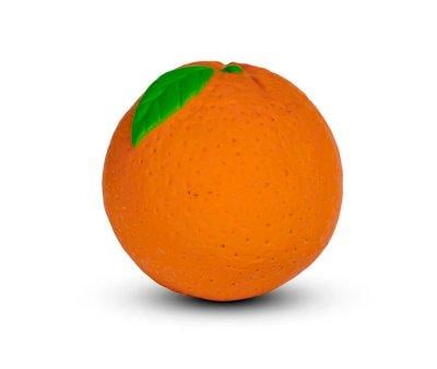 Orange Teether Baby Ball