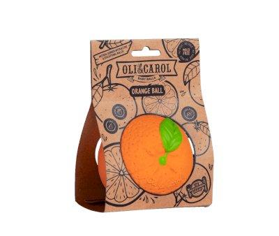 Orange Teether Baby Ball