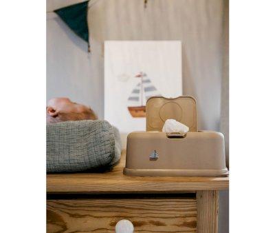 Funkybox Wipes Container Beige Boat