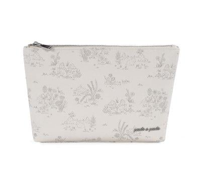 Trousse da Toilette Toile de Jouy Crema