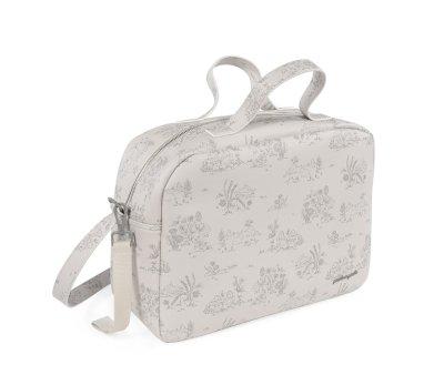 Cream Toile de Jouy Basket Bag