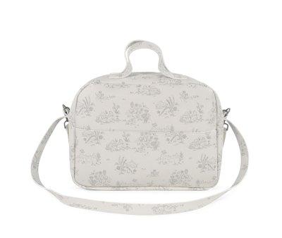 Cream Toile de Jouy Basket Bag