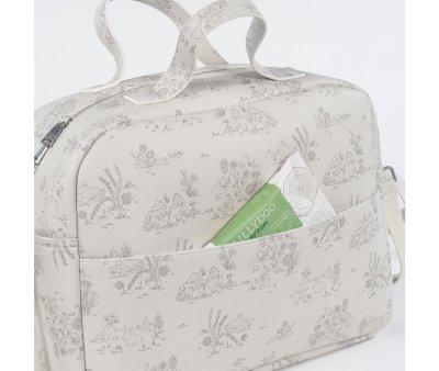 Cream Toile de Jouy Basket Bag