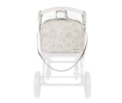 Cream Toile de Jouy Basket Bag