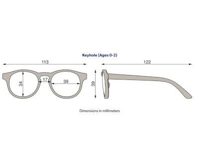 Gafas de Sol Flexibles ECO Keyhole (0-24meses) Soft Sand