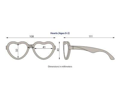 Gafas de Sol Flexibles Hearts(0-24m) Sparkle Squad