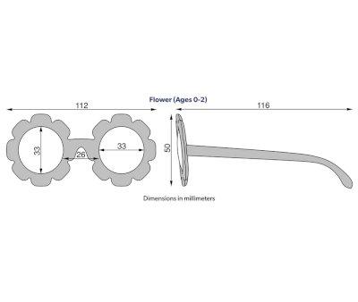 Gafas de Sol Flexibles Flower (0-24meses) Flower Power
