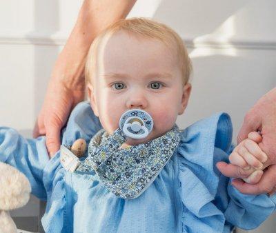 Attache-sucette BIBS Liberty Capel Fossil Grey