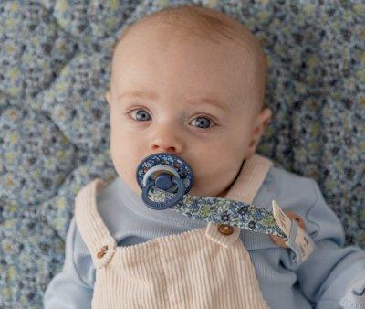 Attache-sucette BIBS Liberty Capel Fossil Grey